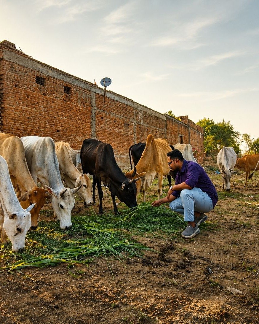 Animal Welfare Drive – Feedding Cowss